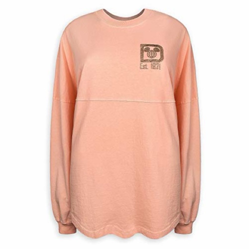 Walt Disney World Peach Punch Spirit Jersey Womens Medium Disney Parks Glitter